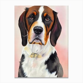 Petit Basset Griffon Vendeen Watercolour dog Canvas Print
