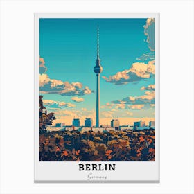 Berlin Skyline Travel Canvas Print