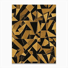 Black & Gold no1 Canvas Print