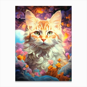 Cat In The Clouds 1 Canvas Print