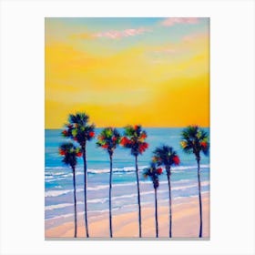 Panama City Beach, Florida Bright Abstract Canvas Print