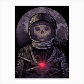 Astronaut Skull Canvas Print