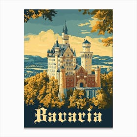 Discover Bavaria: Neuschwanstein Castle Poster Canvas Print