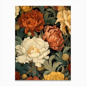 Peony Pattern Canvas Print