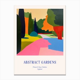 Colourful Gardens Chiswick House Gardens United Kingdom 2 Blue Poster Canvas Print