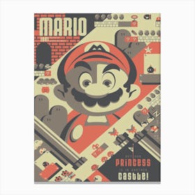 Mario 1981 Cartoon Canvas Print
