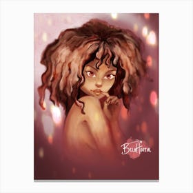 Afro Girl Canvas Print