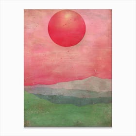 Red Sun 3 Canvas Print