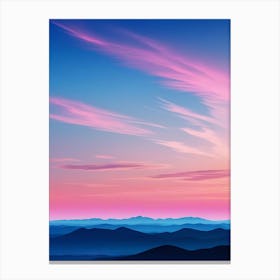 Sunset In The Mountains 17 Canvas Print