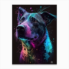abstract dog art 2 Canvas Print