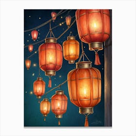 Chinese Lanterns 8 Canvas Print