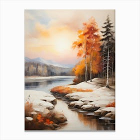 Autumn River 3 Canvas Print