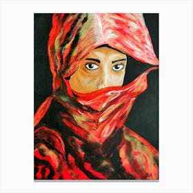 Moroccan Woman acrylic painting  Canvas Print