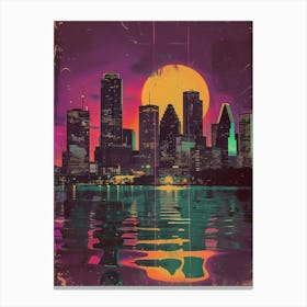 Houston Skyline Canvas Art Leinwandbild