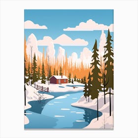 Finland 2 Travel Illustration Canvas Print
