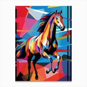 Horse Abstract Pop Art 5 Canvas Print