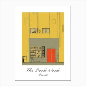 Beirut The Book Nook Pastel Colours 3 Poster Canvas Print