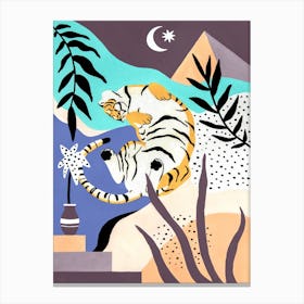 Sleepy Tiger Canvas Print