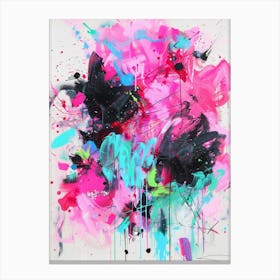 Pink Splatters 2 Canvas Print