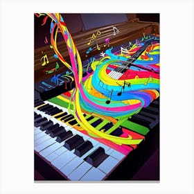 Colorful Piano 2 Canvas Print