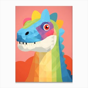 Colourful Dinosaur Jobaria 1 Canvas Print