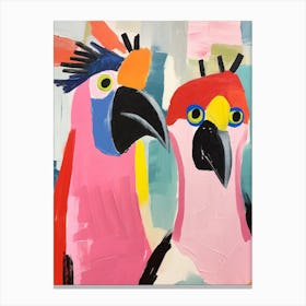 Colourful Kids Animal Art Cockatoo Canvas Print
