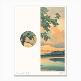 Yamanouchi Japan 2 Cut Out Travel Poster Canvas Print