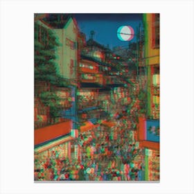 Asian Street Scene 2 Canvas Print