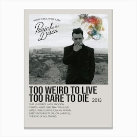 Too Weird To Live, Too Rare To Die! Album Poster 2 Canvas Print