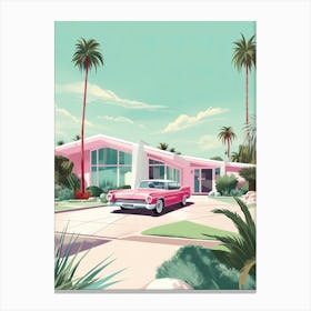 Pink Miami Kitsch 3 Canvas Print