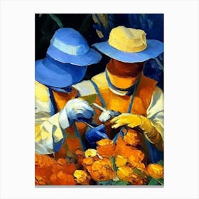 Beekeepers Gloves 1 Painting Canvas Print