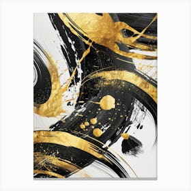 Gold And Black Canvas Print 29 Canvas Print