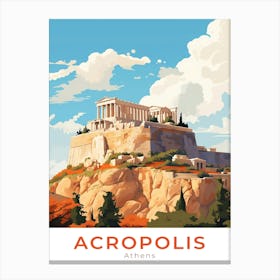 Athens Acropolis Travel Canvas Print