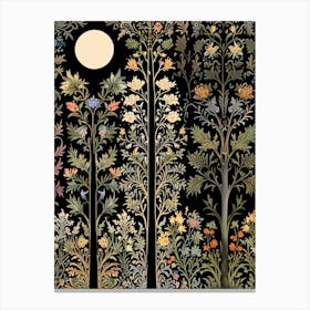 William Morris Tree In The Moonlight 1 Canvas Print