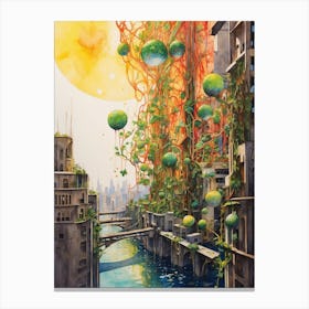 Futuristic Cityscape 5 Canvas Print