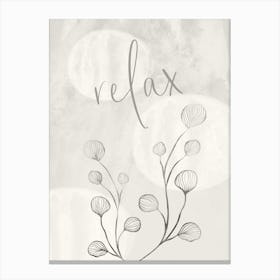 Relax - Japandi Style Canvas Print