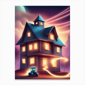 House On The Hill Canvas Print