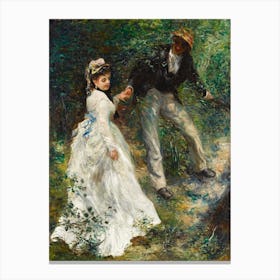La Promenade (1870), Pierre Auguste Renoir Canvas Print