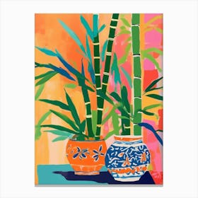 Colorful Bamboos Canvas Print