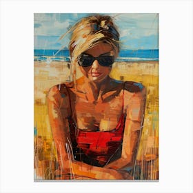 Beach Girl Canvas Print