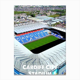 Cardiff City Stadium, Cardiff, Stadium, Football, Art, Soccer, Wall Print, Art Print Canvas Print