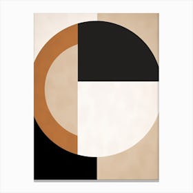 Reverie In Noir Geometry Canvas Print