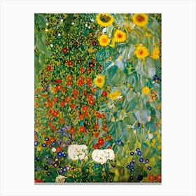 Sunflowers In The Garden Canvas Print