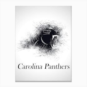 Carolina Panthers Sketch Drawing Canvas Print