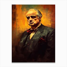 Gangster Art Don Vito Corleone The Godfather 8 Canvas Print