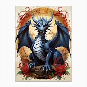 Blue Dragon 3 Canvas Print