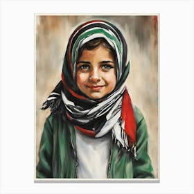 Palestinian Girl Canvas Print