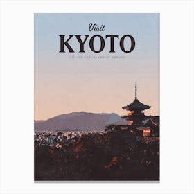 Visit Kyoto Canvas Print