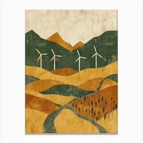 Windmills Canvas Print