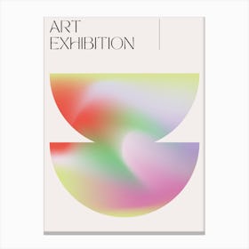Abstract Exhibition Rainbow Canvas Print